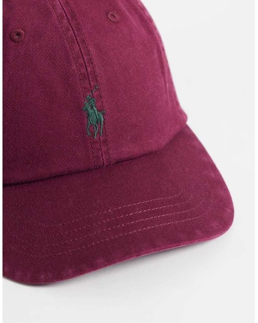 Polo Ralph Lauren Purple Icon Logo Baseball Cap for men