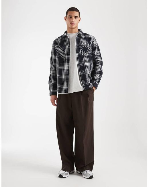 Threadbare Gray Pocket Front Shacket for men