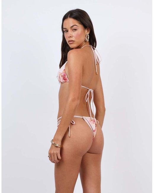 SIMMI Pink Floral Print Bikini Bottoms