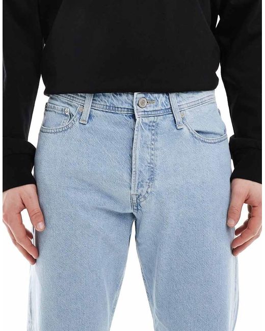 Jack & Jones Blue Chris Straight Jeans for men