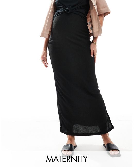 Mamalicious maternity - jupe colonne longue Mama.licious en coloris Black