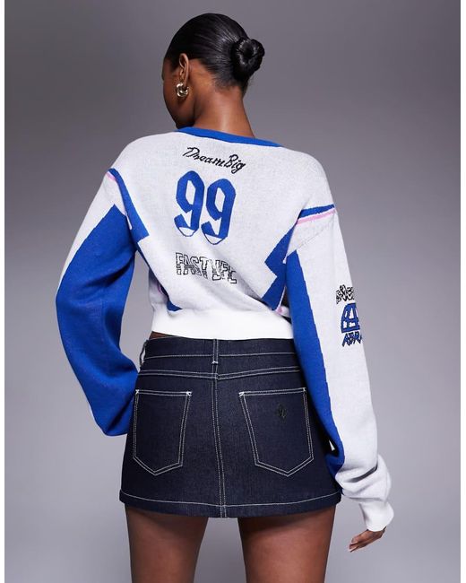 Abrand Jeans Blue Abrand 99 Mid Rise Denim Mini Skirt