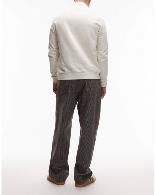 Obey – klassische weite jeans aus denim mit schottenkaromuster in White für Herren