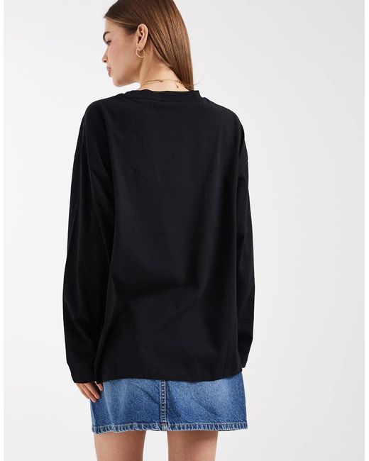 ASOS Blue Long Sleeve T-Shirt With Blondie Licence Graphic