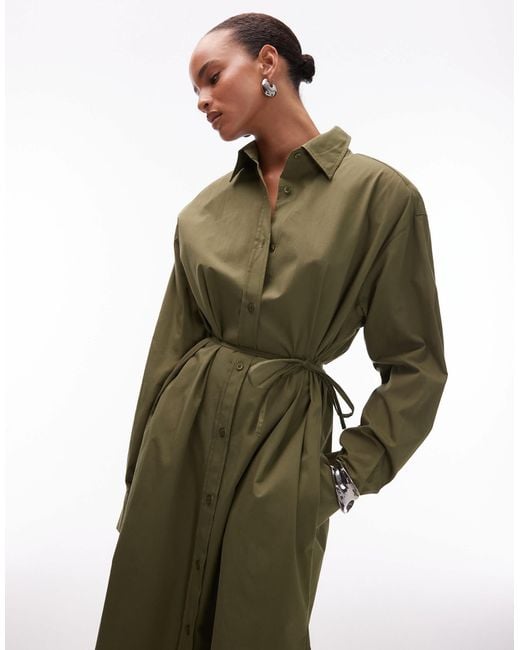 ASOS White – langes oversize-hemdblusenkleid