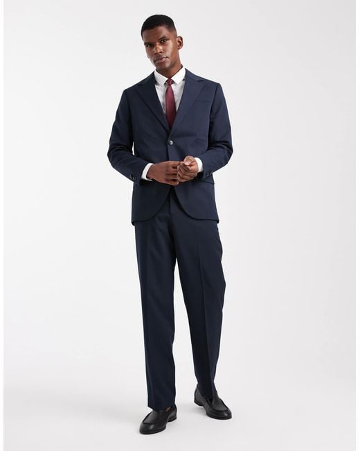 Jack & Jones Blue Relaxed Suit Jacket for men