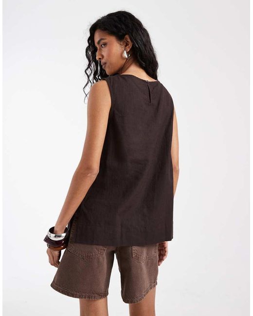 Gap Black Linen Top