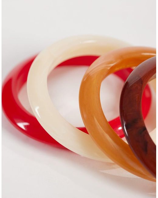 Mango Gray 4 Pack Statement Acrylic Bangles