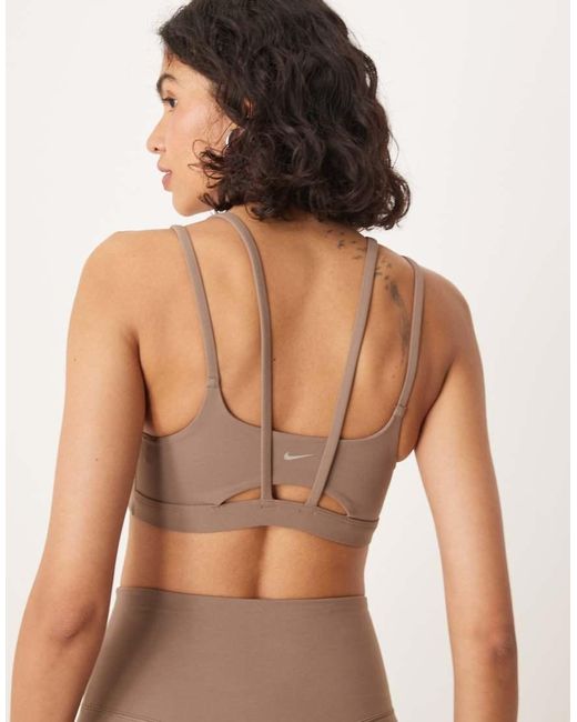 Nike Natural Zenvy Dri-fit Alate Light Support Sports Bra