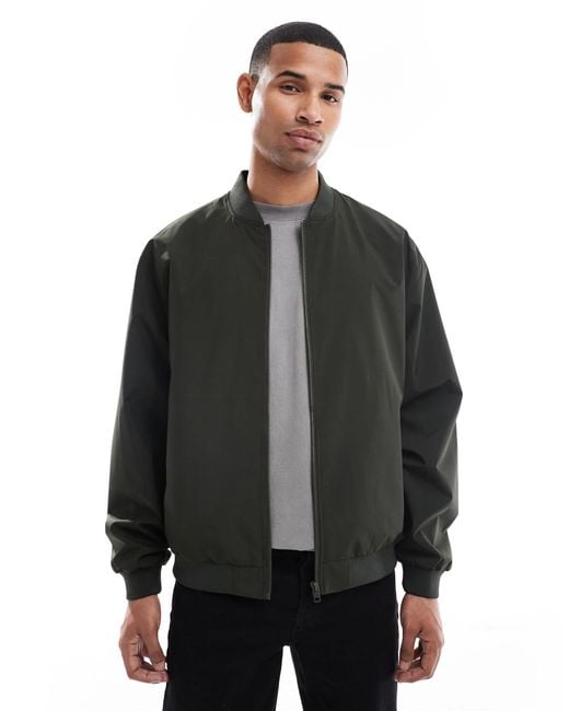 Jack & Jones Gray Bomber Jacket for men