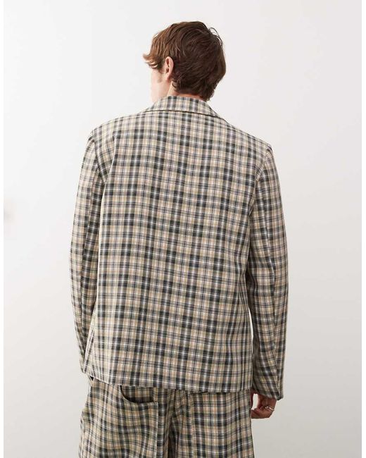 Collusion Gray 90s Relaxed Blazer for men
