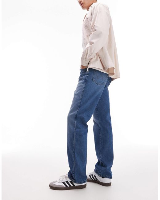Wrangler – 13mwz original – cowboy-jeans mit geradem schnitt und mittlerer waschung in Blue für Herren