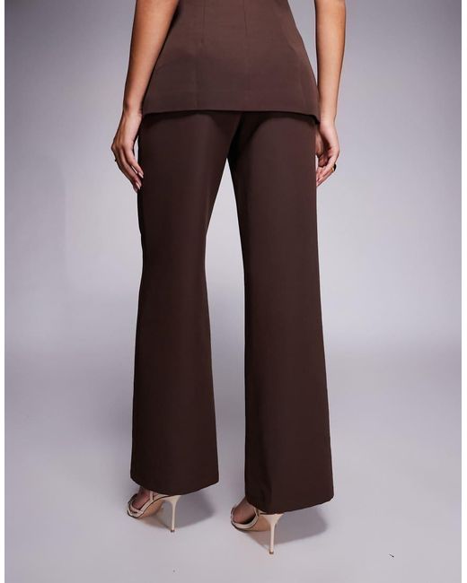 Kaiia Purple Exclusive Tailored Wide Leg Pants
