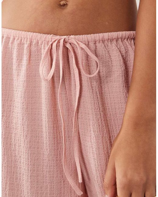 Aray Pink Semi Sheer Beach Trouser