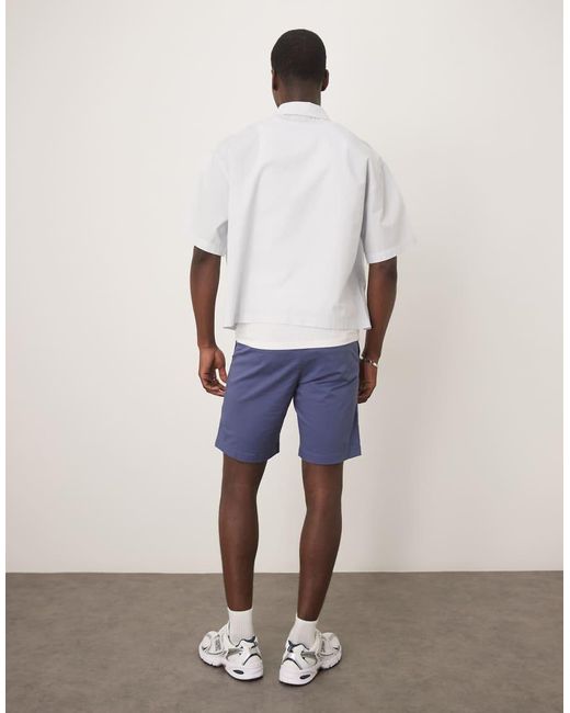 Gant Slim-Fit Chinoshort Van Keperstof in het White voor heren