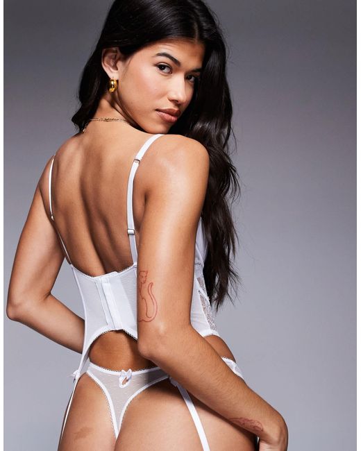 Boux Avenue Pink – catalina – tanga aus spitze