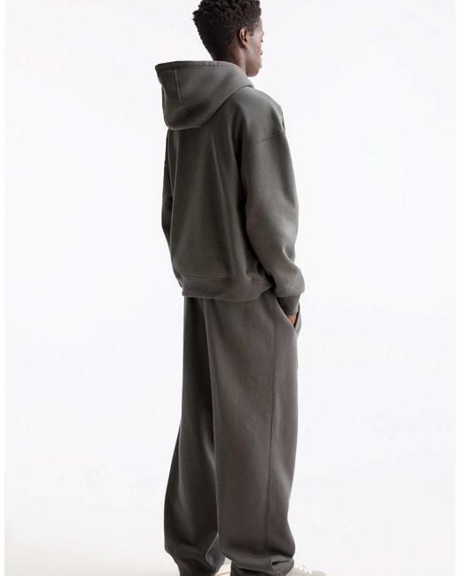 Pull&Bear – weite jogginghose in Gray für Herren