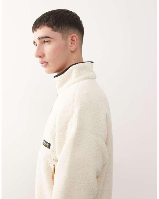 Columbia White Helvetia Ii Half Snap Fleece for men