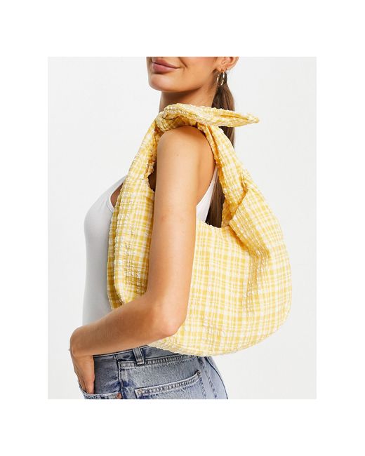 Mango gingham bag Clearance