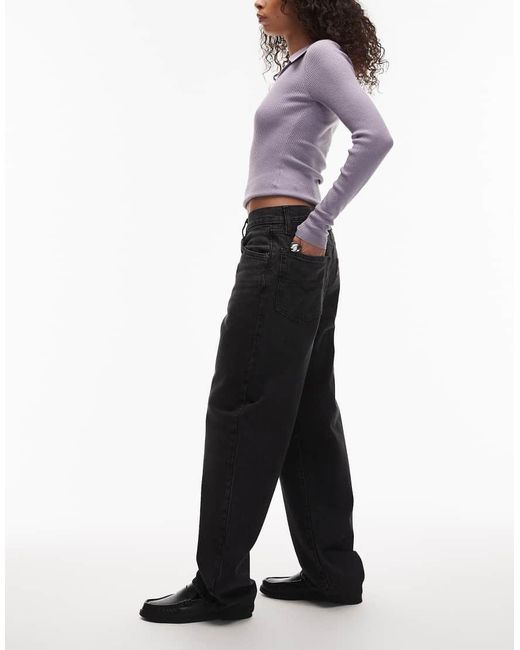 Levi's Black baggy Dad Jeans