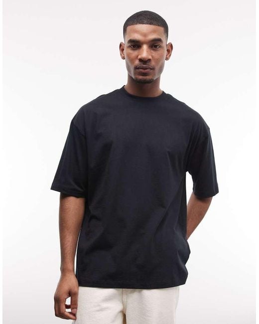 ASOS Blue Oversized T-shirt With Paraiso Graphic for men
