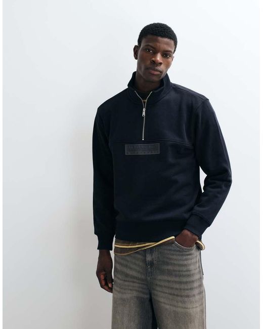 Napapijri Box Logo Half Zip in het Blue voor heren