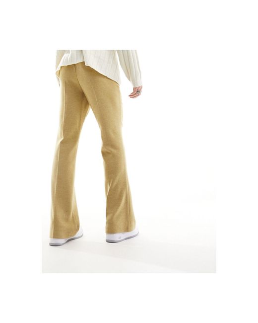 ASOS DESIGN - Pantalon large élégant taille haute en mélange de laine -  Anthracite