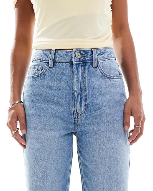 New Look Blue Adalae Wide Leg Jeans