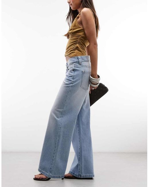 Abrand Jeans Blue 00 Low Rise Wide Leg Jeans