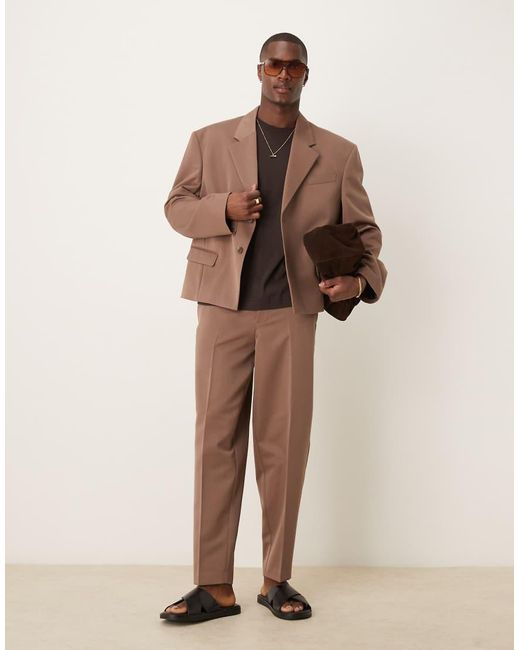 ASOS Brown Oversized Suit Jacket for men
