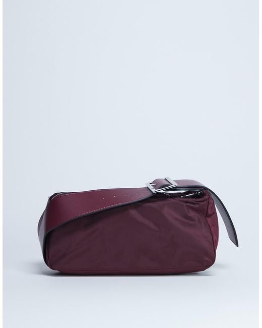 TOPSHOP Purple Kylie Nylon Cross Body Bag With Contrast Strap