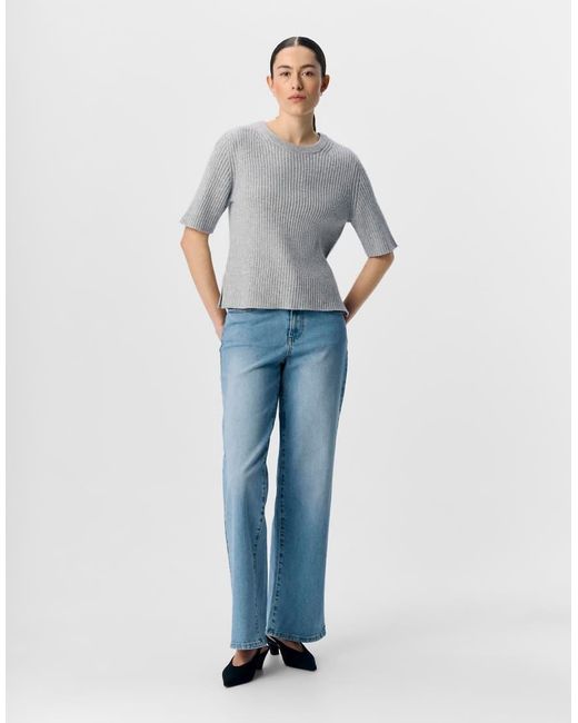 Object Gebreide Top in het Gray