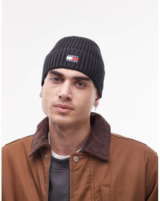 Tommy Hilfiger Black Core Beanie for men