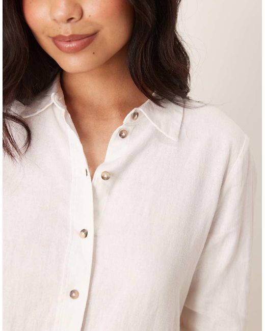 Camicia Comoda di Jdy in Natural