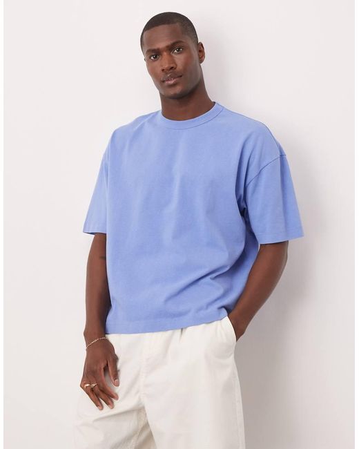 ASOS Oversized T-Shirt Met Tekstprint Op De Achterkant in het Blue voor heren