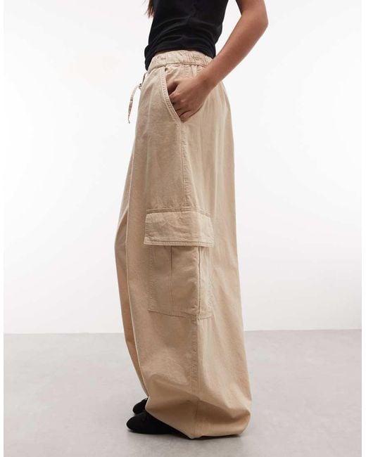Collusion Natural Unisex Utility Cargo Trouser