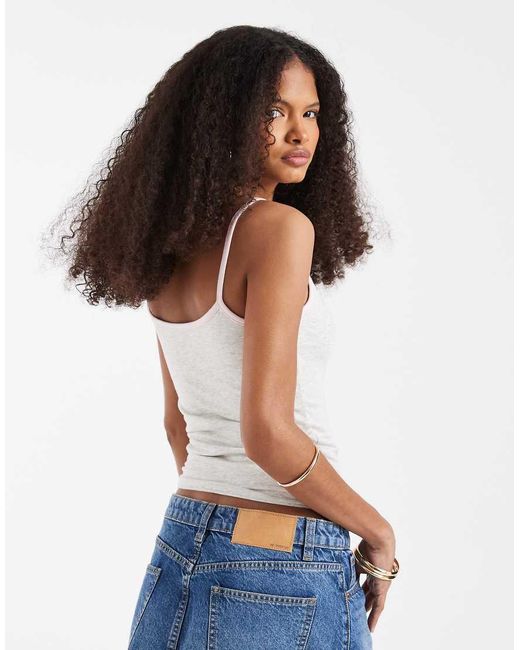 Hollister White Reversible Cami