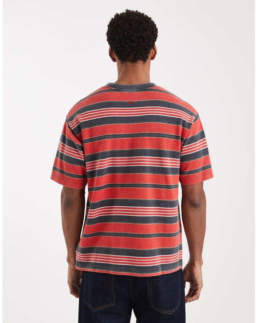 Vans Red Pique Stripe Knit for men