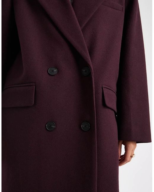 ASOS Purple Oversized Dad Coat