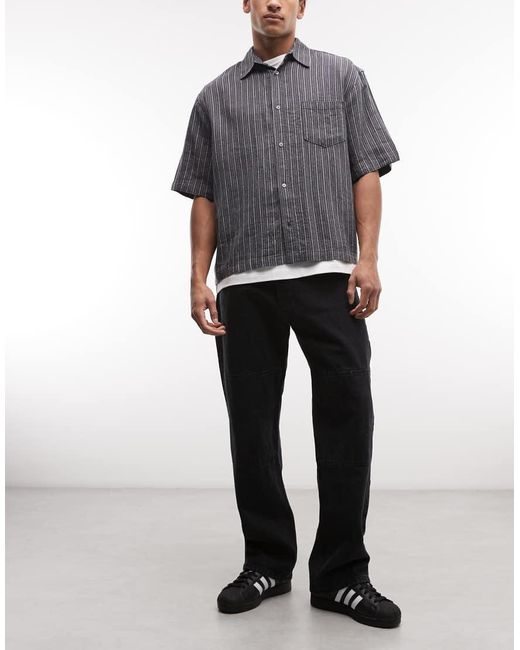 No Problemo Gray Double Knee Jeans for men