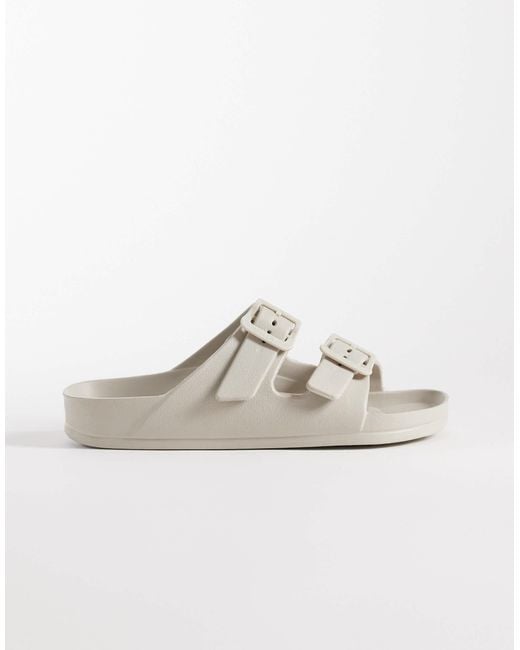 ONLY White Double Strap Sandal
