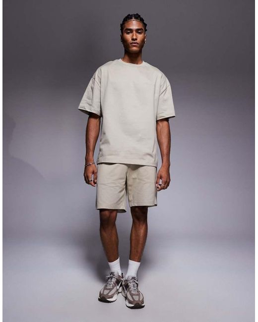 River Island Multicolor Printed T-shirt And Shorts Set for men