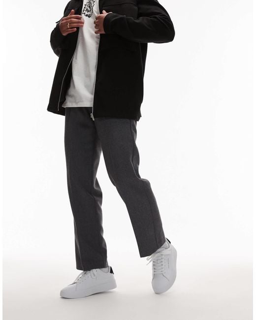 Tommy Hilfiger – court-sneaker aus leder in Blue für Herren