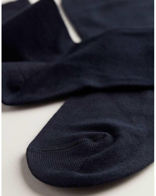 Intimissimi Blue Short Warm Cotton Socks for men