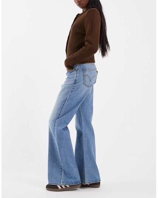 Levi's Blue Cinch Flare Denim Jeans