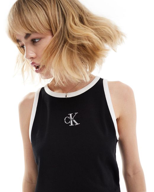Calvin Klein Black – unisex-ringer-tanktop