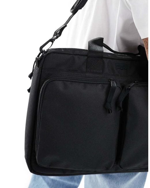 Levi's Black L Pack Messenger Bag for men