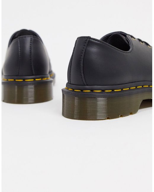 Dr. Martens Leer Vegan - Plattte Schoenen Met 1461 3 Veteroogjes in het  Zwart - Bespaar 2% - Lyst