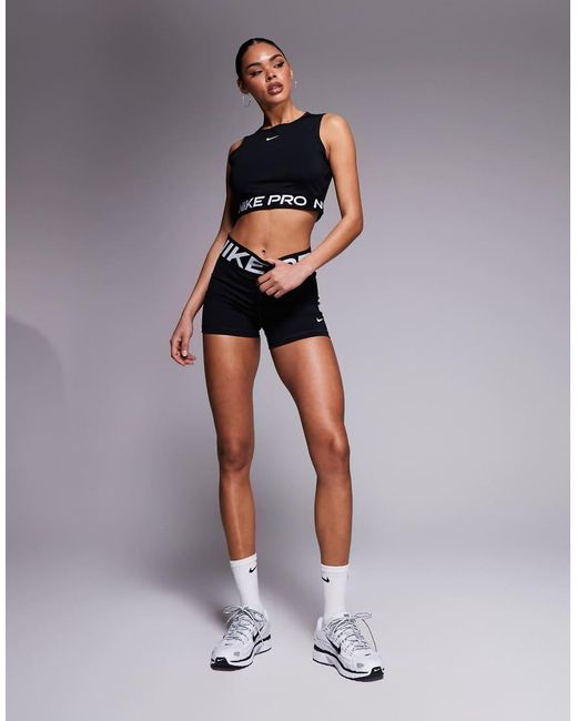 Nike Blue Nike Pro Training Dri-fit 365 Cropped Tank