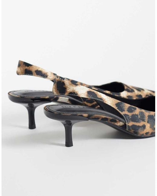 ASOS White Signature Kitten-heeled Shoes